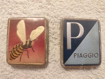 accessori vintage vespa targhette Luxor