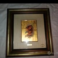  Cromolitografia ,su foglia,oro 23k)