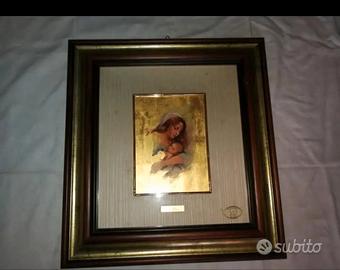  Cromolitografia ,su foglia,oro 23k)