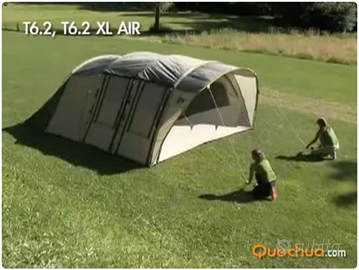 Tenda QUECHUA T6.2 XL 6 posti 10 mq - 5,7 x 4,2 m