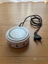 Caricatore wireless SoundLogic + 3 USB 2.1A