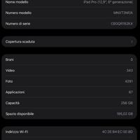 iPad Pro 12.9” (6ª generazione) – 256 GB