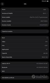 iPad Pro 12.9” (6ª generazione) – 256 GB