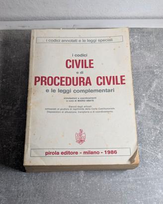 I Codici Civile e di Procedura Civile 1986