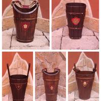 Porta Ombrelli in legno stile rustico 