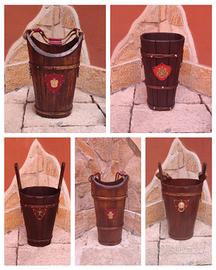 Porta Ombrelli in legno stile rustico 