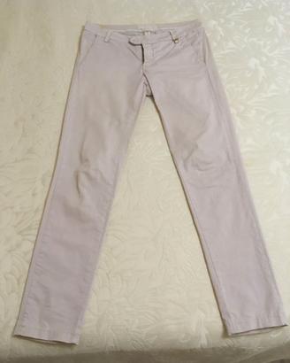 Pantaloni KOCCA beige in cotone elasticizzato