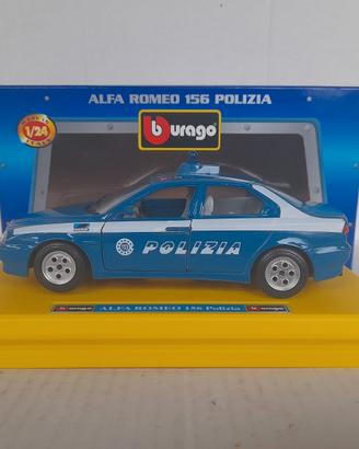 MODELLO ALFA ROMEO 156 POLIZIA BURAGO SCATOLATA