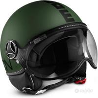 Casco momo fgtr verde militare e nero