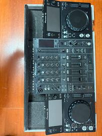 Console completa CDJ700+DJM800+case