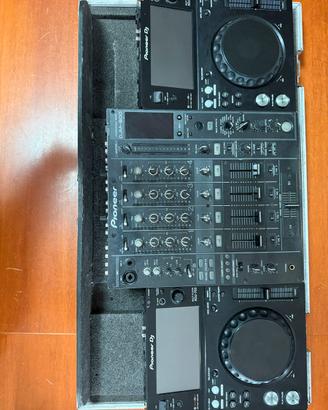 Console completa CDJ700+DJM800+case