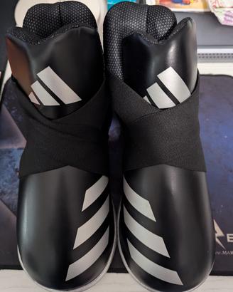 CALZARI ADIDAS PRO KICKBOXING WAKO NERO-ARGENTO S