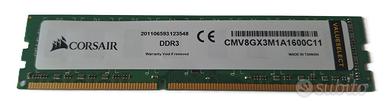 RAM DDR3 Corsair ValueSelect 8GB 1600Mhz CL11