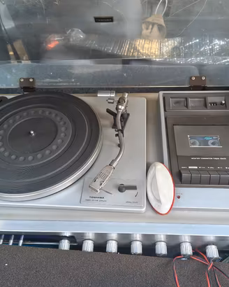 impianto HiFi Vintage Toshiba SM-3200 giradischi 