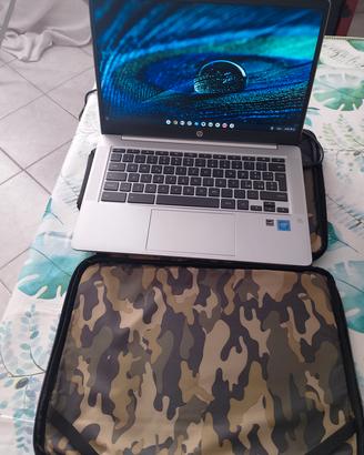 PC Chromebook seminuovo custodia caricabatterie