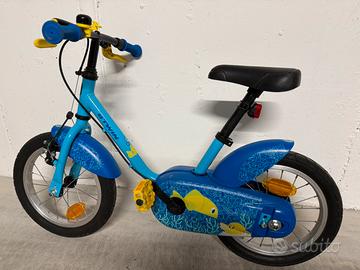 Bici bambino Decathlon 14” 2-5 + rotelle