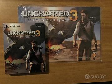 Poster Laminato + Steel Book Uncharted 3