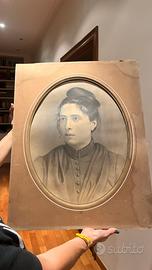 Quadro donna anni 1800