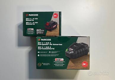 Batteria e caricabatterie 20v Parkside SIGILLATI