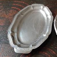 Vassoio acciaio vintage anni 70