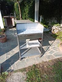 Barbecue artigianale inox griglia pietra ollare