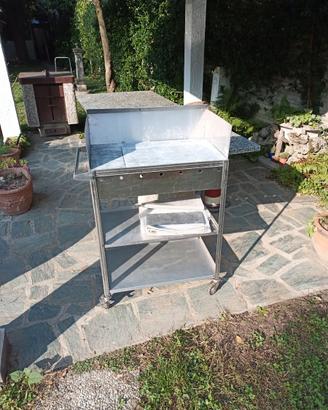 Barbecue artigianale inox griglia pietra ollare