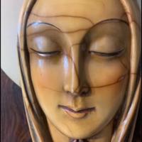 Madonna su pannello : C. Donini  anni 40