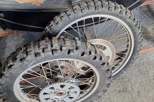 Coppia ruote moto enduro/cross 21” + posteriore