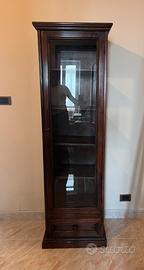 Vetrinetta in legno massello stile arte povera