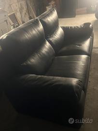 Divano in pelle elettrizzato