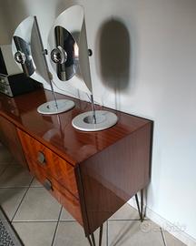 coppia di lampade anni 70 tronconi