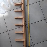 Appendiabiti da muro in legno 76cm