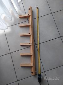 Appendiabiti da muro in legno 76cm