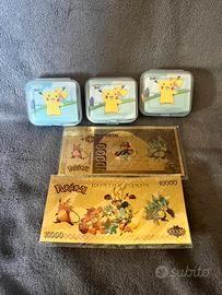 3 orologi tema cartoni + 2 carte dorate lotto