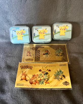 3 orologi tema cartoni + 2 carte dorate lotto