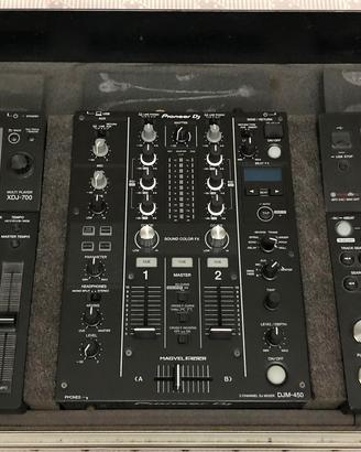 Consolle Pioneer Dj 2Xdj700 + Djm 450 + Case
