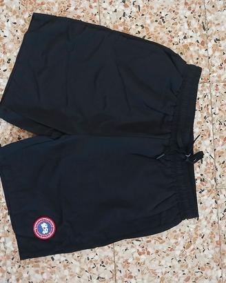 pantaloncino canada goose nero
