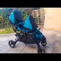 Passegino gemellare con navicella