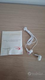 Cuffie auricolari bianche cavo jack