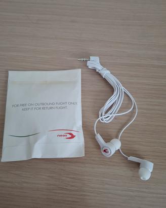 Cuffie auricolari bianche cavo jack
