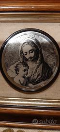 quadro/icona sacra " Madonna con il Bambin Gesu'" 
