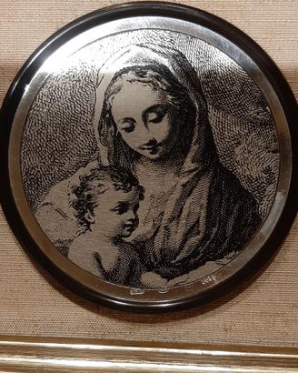 quadro/icona sacra " Madonna con il Bambin Gesu'" 