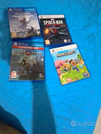 giochi PS4/ps5  a pezzo (spiderman non disponibil)