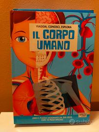 Puzzle corpo umano + cofanetto libro illustrato