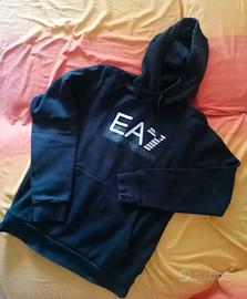 Felpa con cappuccio senza zip EA7