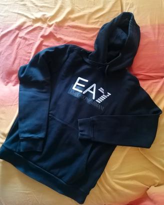 Felpa con cappuccio senza zip EA7