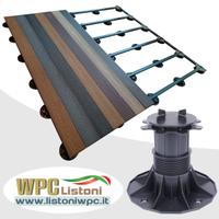 Pedana in alluminio livellante regolabile WPC