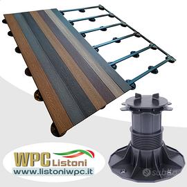 Pedana in alluminio livellante regolabile WPC