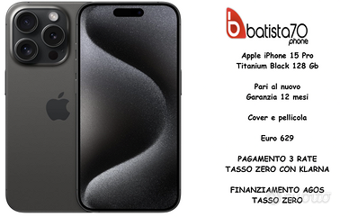 Apple iPhone 15 Pro Titanium Black 128 Gb