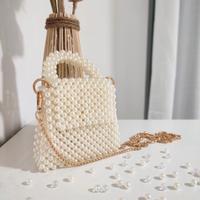 Mini borsa in perle avorio. Handmade 🤍